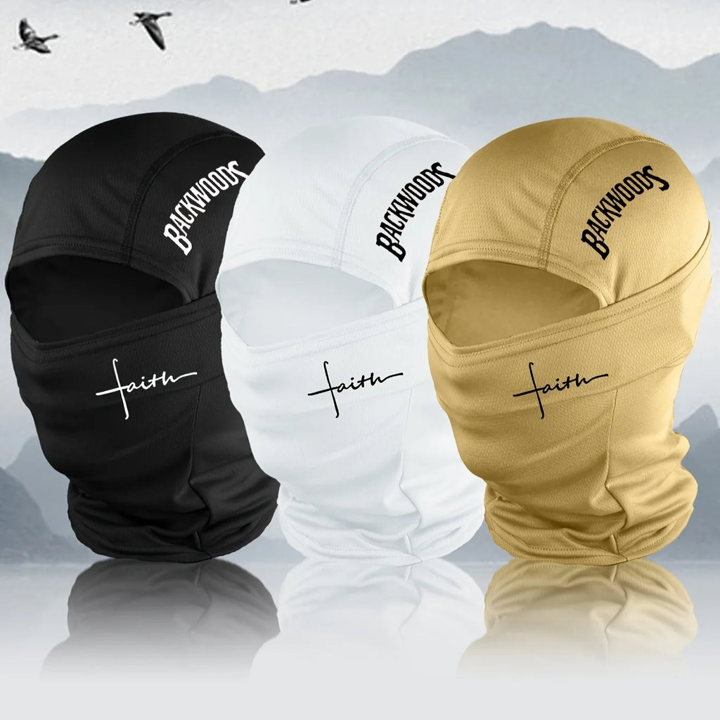 1pc/2pcs/3pcs optional - BackWOODS printed balaclava hat windproof  dustproof breathable - unisex outdoor sports full face mask