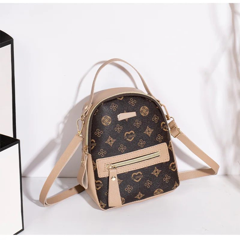 Flower backpack ladies bag fashion backpack women's bag bag women's fresh and sweet student school bag