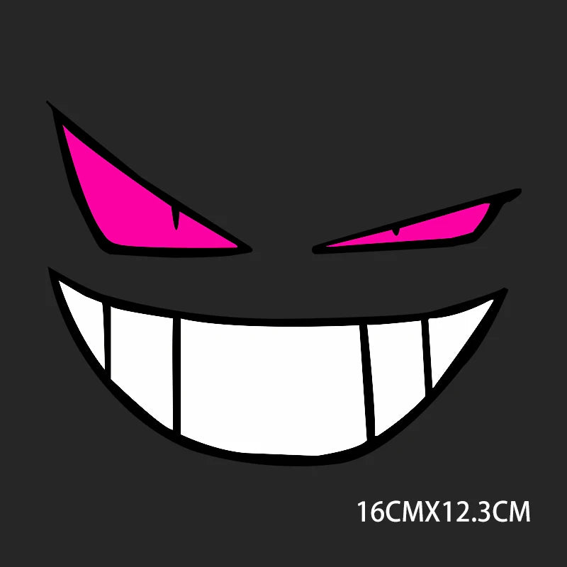Funny and fun stickers, devil stickers, reflective and waterproof effects suitable for car, truck, motorcycle fuel tank caps
