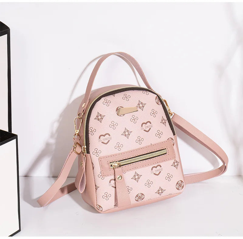 Flower backpack ladies bag fashion backpack women's bag bag women's fresh and sweet student school bag