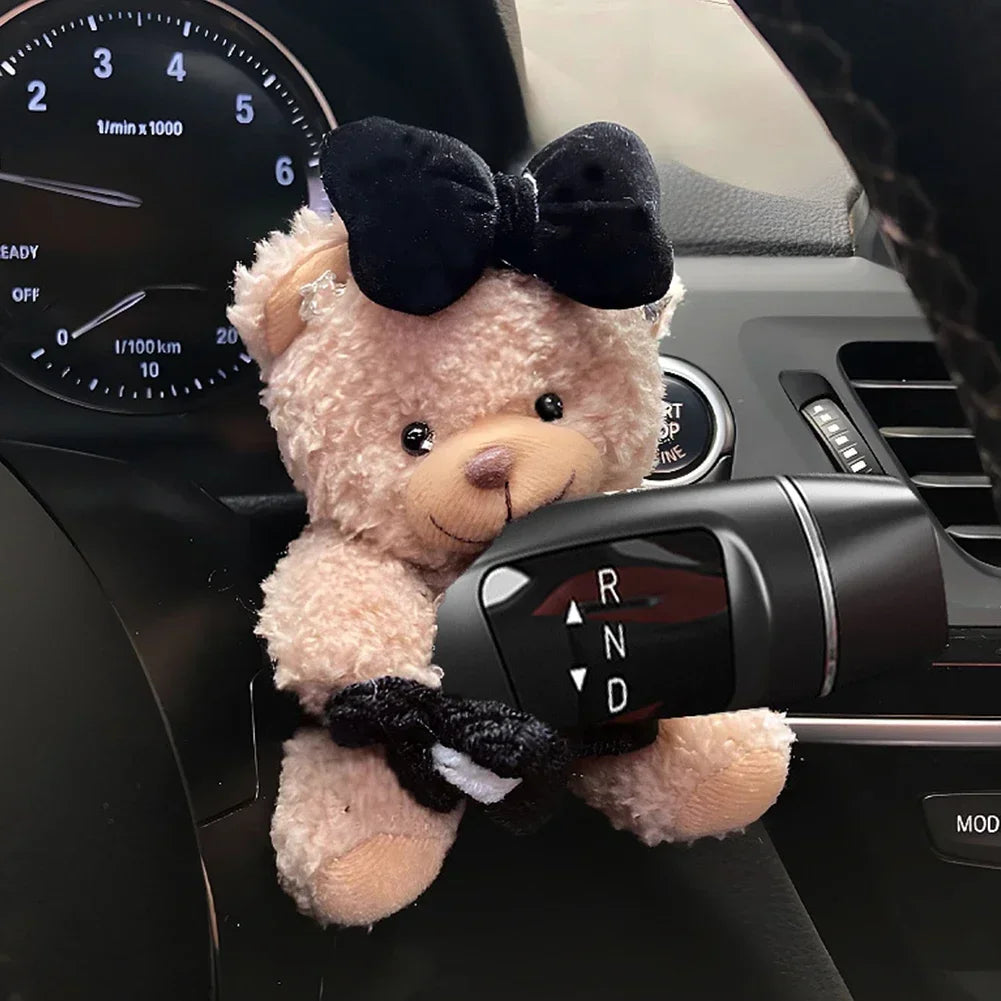 Car Cute Wiper Ornaments Plush Doll Capybara Panda Cat Turn Signal Switch Ornament Car Interior Decoration Accessories