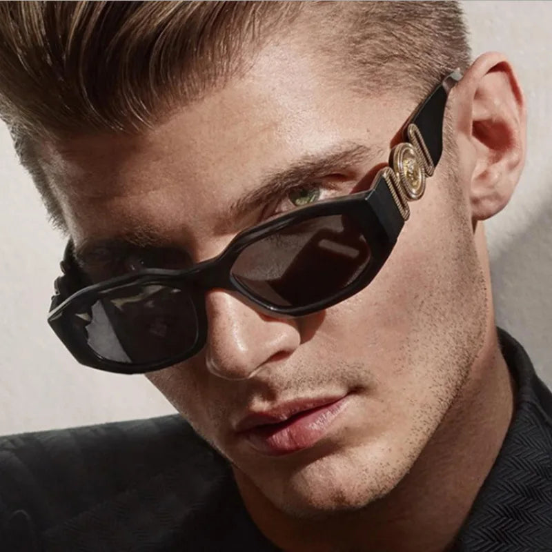 New Fashion Irregular Sunglasses Vintage Men Women Personlity Small Frame Shades Sun Glasses Latest Popular UV400