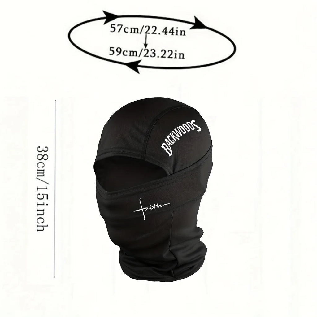 1pc/2pcs/3pcs optional - BackWOODS printed balaclava hat windproof  dustproof breathable - unisex outdoor sports full face mask