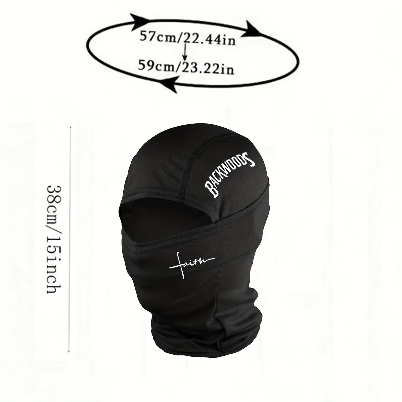 1pc/2pcs/3pcs optional - BackWOODS printed balaclava hat windproof  dustproof breathable - unisex outdoor sports full face mask