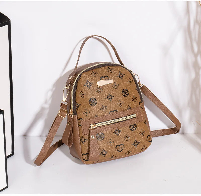 Flower backpack ladies bag fashion backpack women's bag bag women's fresh and sweet student school bag