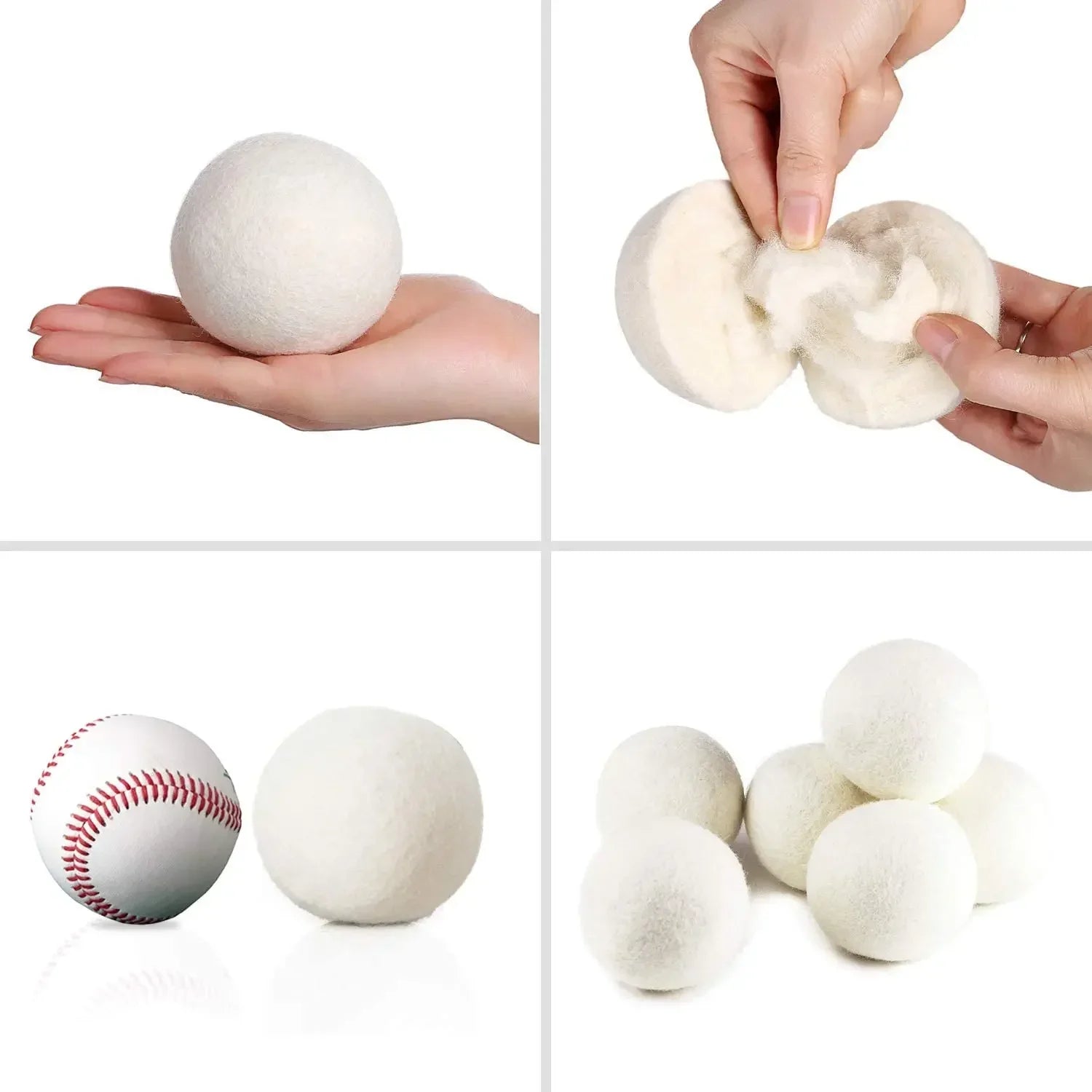 Laundry Ball Dryer Balls Clothes Dryer Balls Washing Wool Ball Softener Washing Machine Reusable Eco-Friendly Laundry Supplies