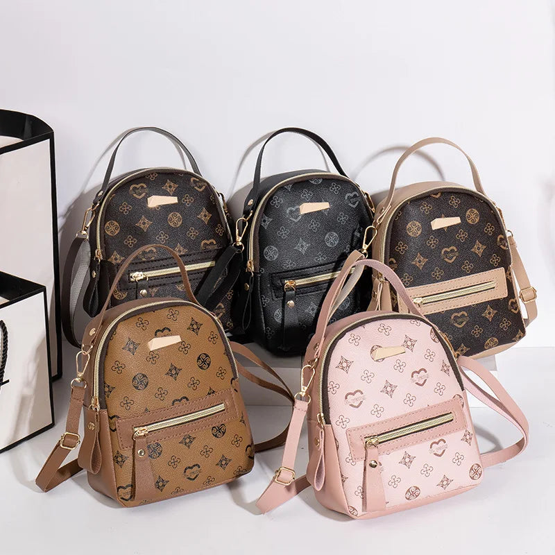 Flower backpack ladies bag fashion backpack women's bag bag women's fresh and sweet student school bag