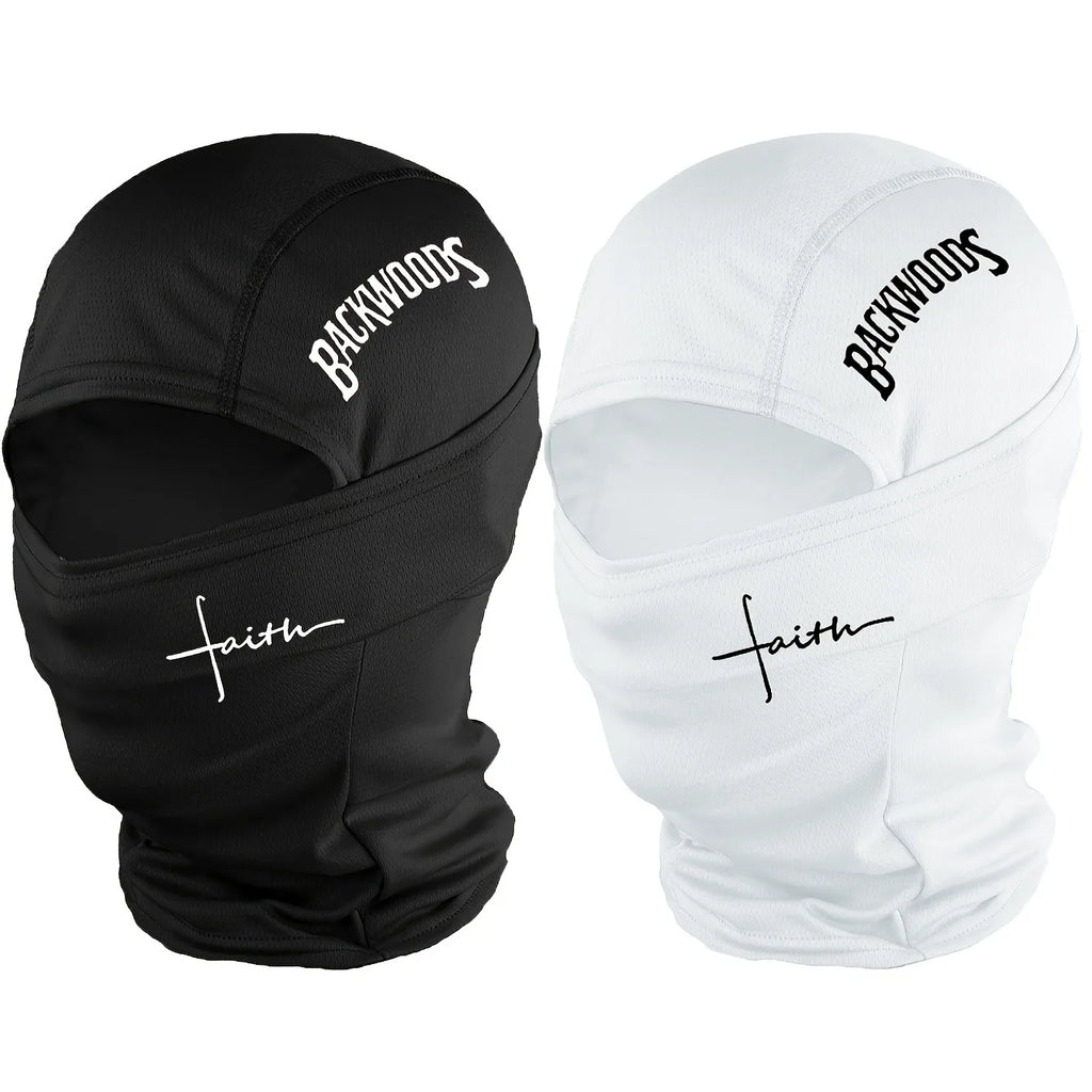 1pc/2pcs/3pcs optional - BackWOODS printed balaclava hat windproof  dustproof breathable - unisex outdoor sports full face mask