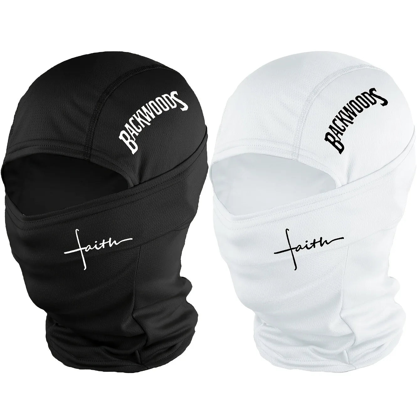 1pc/2pcs/3pcs optional - BackWOODS printed balaclava hat windproof  dustproof breathable - unisex outdoor sports full face mask