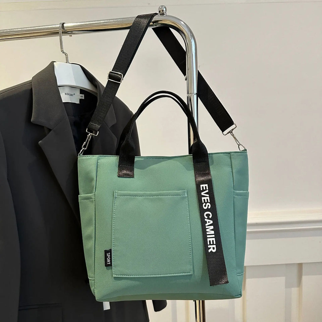 Homefish New Casual Tote Large Capacity ShoulderBag Nylon Waterproof Handbag Simple Fashion Messenger Bags for Schoolgirl