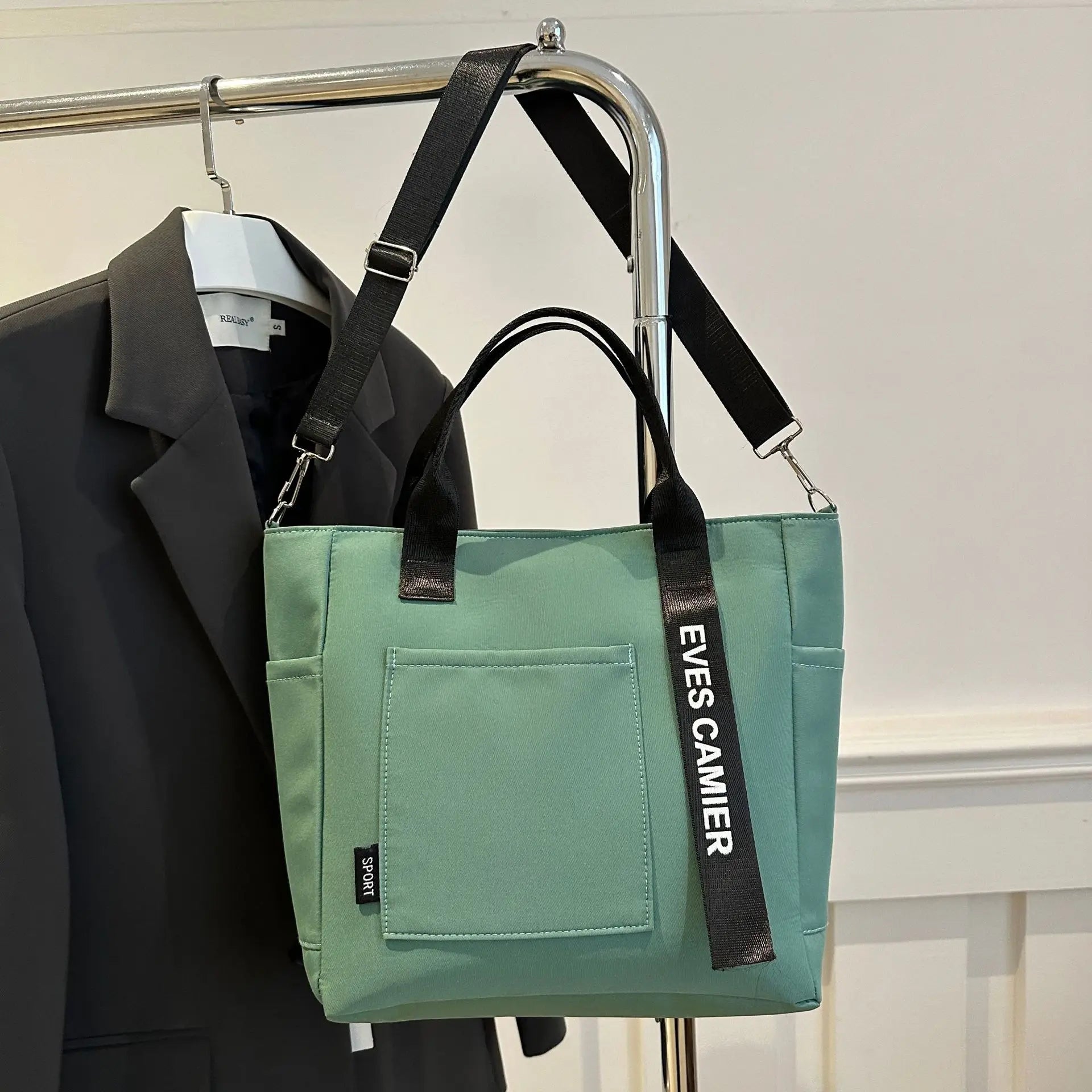 Homefish New Casual Tote Large Capacity ShoulderBag Nylon Waterproof Handbag Simple Fashion Messenger Bags for Schoolgirl