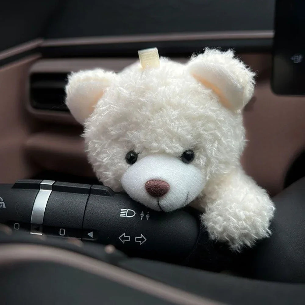 Car Cute Wiper Ornaments Plush Doll Capybara Panda Cat Turn Signal Switch Ornament Car Interior Decoration Accessories