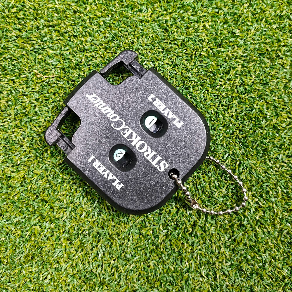 Mini Portable Golf Shot Count Putter Score Counter With Two Digits Scoring,Easy Return To Zero Golf Accessories With Key Chain