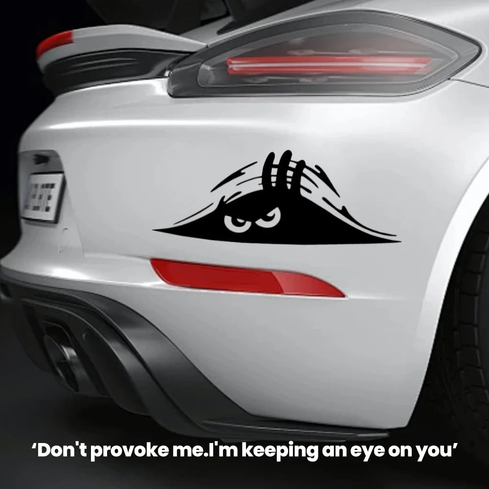 Car interior stickers Various Colors Vinyl Decal Angry Peeping Devil Eyes Motorcycle Decorative Accessories Creative